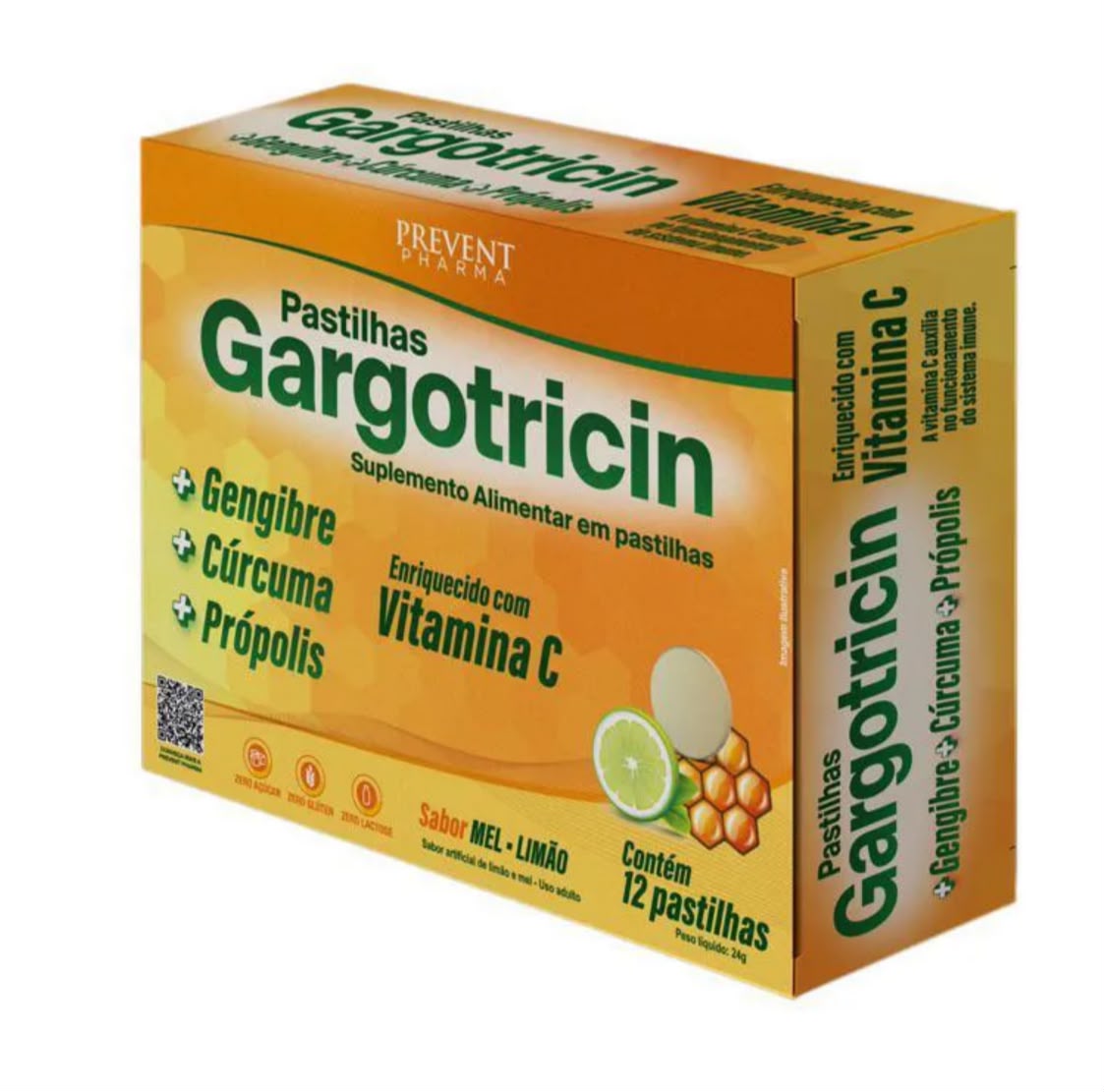 GARGOTRICIN MEL/LIMAO C/12