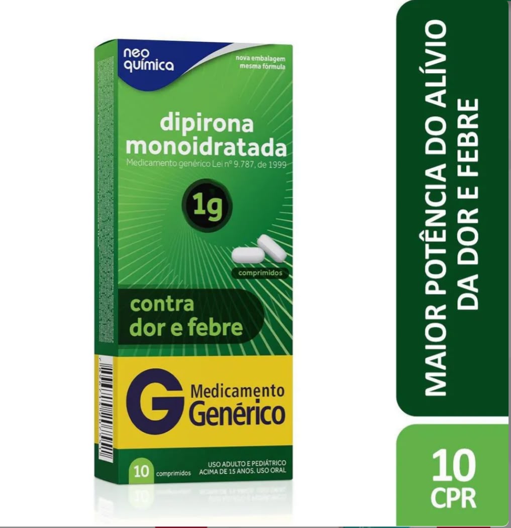 DIPIRONA 1G C/10 NEOQ.
